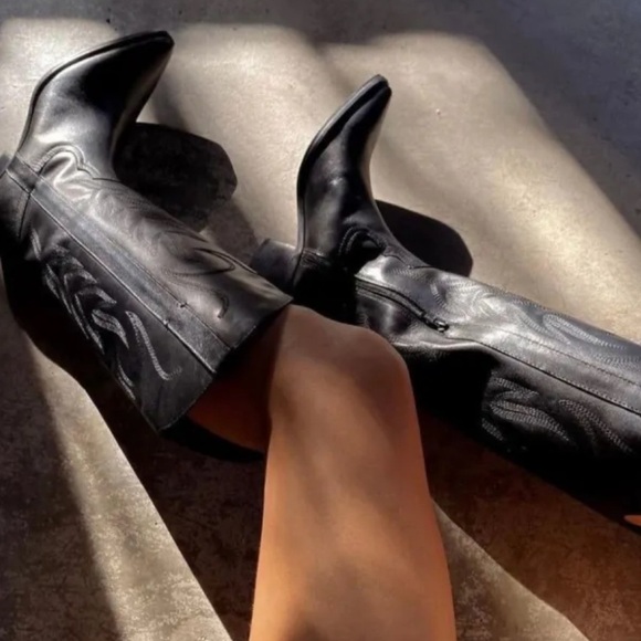 Black Matisse Agency Western Boot Size 7 *Worn Once* - Picture 1 of 7